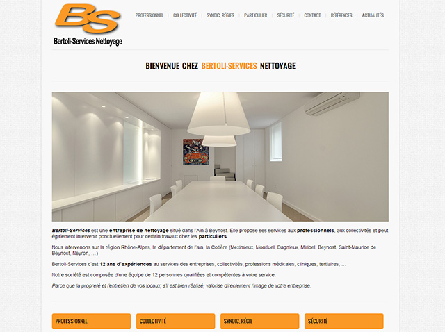 Nettoyage Bertoli Service site internet